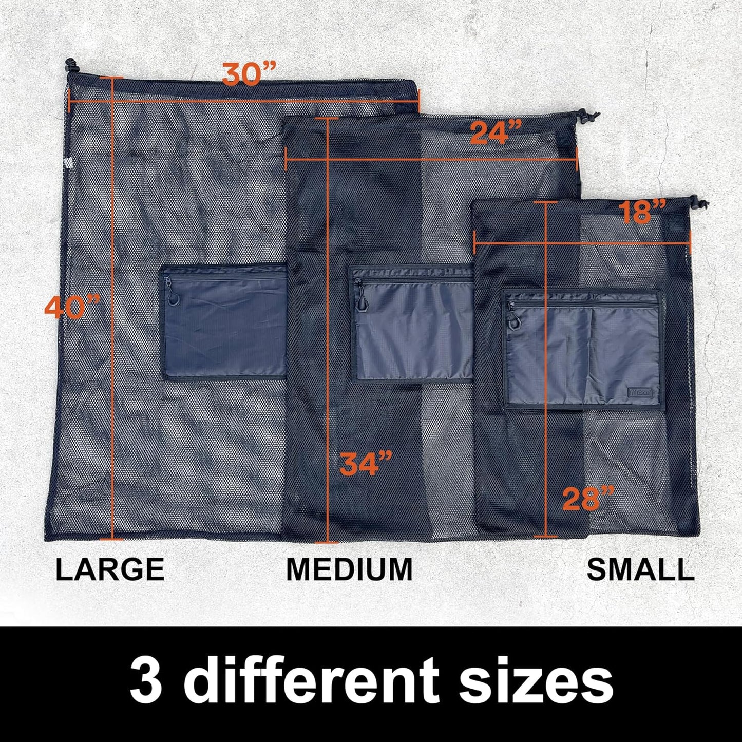 Extra Large Heavy Duty Mesh Bag. Best for Soccer Ball, Water Sports, Beach Cloth, Swimming Gears. Adjustable Shoulder Strap. Secure Side Pocket